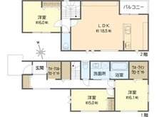 【大阪府/箕面市新稲】箕面市新稲6丁目新築戸建て 間取り図