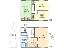 【大阪府/箕面市新稲】箕面市新稲6丁目中古戸建て 間取り図