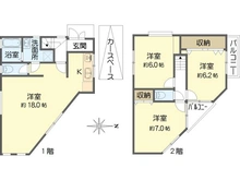 【大阪府/吹田市山田東】大阪府吹田市山田東1丁目　中古戸建 間取り図