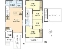 【大阪府/吹田市千里丘中】吹田市千里丘中　中古戸建 間取り図