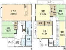 【大阪府/吹田市山手町】吹田市山手町2丁目中古戸建 間取り図