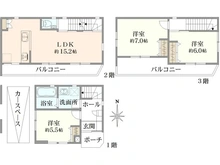 【兵庫県/西宮市小松南町】西宮市小松南一丁目　新築戸建 間取り図