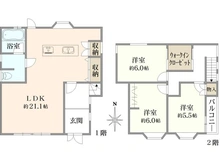 【兵庫県/宝塚市山本丸橋】宝塚市山本丸橋三丁目　中古戸建 間取り図