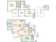 【兵庫県/西宮市甲陽園山王町】西宮市甲陽園山王町5丁目　中古戸建 間取り図
