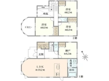 【兵庫県/西宮市南甲子園】西宮市南甲子園3丁目　中古戸建 間取り図