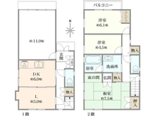 【兵庫県/西宮市分銅町】西宮市分銅町　店舗付住宅 間取り図