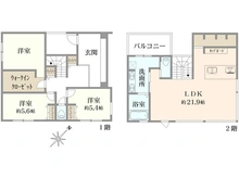 【兵庫県/西宮市仁川町】西宮市仁川町二丁目　新築戸建 間取り図
