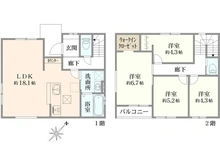 【兵庫県/西宮市浜甲子園】西宮市浜甲子園1丁目 新築戸建3号棟 間取り図