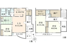 【兵庫県/西宮市満池谷町】西宮市満池谷町　中古戸建 間取り図