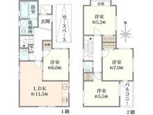 【兵庫県/西宮市青木町】西宮市青木町　中古戸建 間取り図