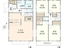 【神奈川県/横浜市青葉区田奈町】青葉区田奈町　新築戸建て 間取り図