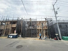 【神奈川県/横浜市緑区北八朔町】横浜市緑区北八朔　新築戸建て　A棟 建築中の外観
