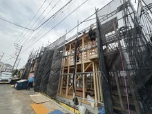 【神奈川県/横浜市緑区北八朔町】横浜市緑区北八朔　新築戸建　B棟 建築中の外観