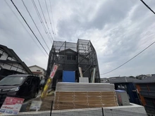 【神奈川県/横浜市緑区北八朔町】横浜市緑区北八朔　新築戸建て　C棟 建築中の外観