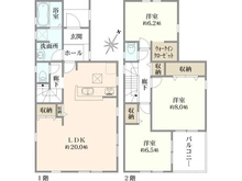 【神奈川県/横浜市青葉区鴨志田町】青葉区鴨志田町　新築戸建　2号棟 間取り図
