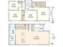 【神奈川県/横浜市青葉区青葉台】青葉区青葉台2丁目　新築戸建　1号棟 間取り図