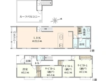 【神奈川県/横浜市青葉区藤が丘】青葉区藤が丘2丁目　新築戸建　3号棟 間取り図