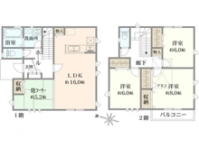 【神奈川県/横浜市青葉区みたけ台】青葉区みたけ台 新築戸建 2号棟 間取り図