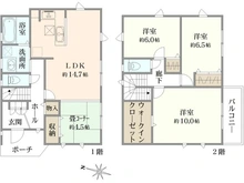 【神奈川県/横浜市青葉区みたけ台】青葉区みたけ台　新築戸建　3号棟 間取り図