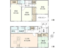 【神奈川県/横浜市青葉区奈良町】横浜市青葉区奈良町新築戸建て　2号棟 間取り図