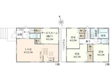 【神奈川県/横浜市緑区鴨居】緑区鴨居4丁目　新築戸建て　1号棟 間取り図