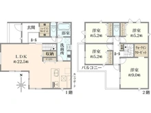 【東京都/町田市成瀬台】町田市成瀬台3丁目2期　新築戸建て 間取り図