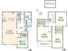 【神奈川県/横浜市青葉区田奈町】FOREST TOWN 青葉台II　新築戸建て　1号棟 間取り図