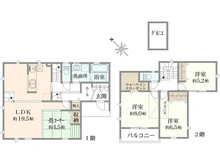 【神奈川県/横浜市青葉区田奈町】FOREST TOWN 青葉台ＩＩ　新築戸建て　2号棟 間取り図