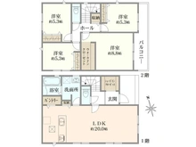 【神奈川県/横浜市都筑区池辺町】都筑区池辺町3期　新築戸建てNo.2 間取り図