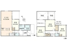【神奈川県/横浜市緑区長津田】緑区長津田　新築戸建て 間取り図