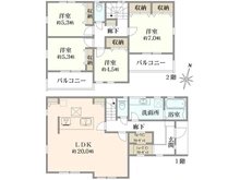 【神奈川県/横浜市青葉区たちばな台】Livele Garden.S 青葉区たちばな台2丁目 間取り図