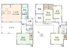 【神奈川県/横浜市青葉区松風台】青葉区松風台　中古戸建て 間取り図