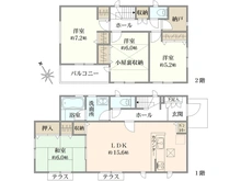 【東京都/町田市相原町】町田市相原町　新築戸建　B号棟 間取り図