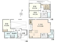 【東京都/文京区小日向】文京区小日向二丁目新築戸建 間取り図