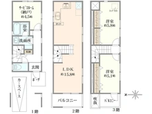 【東京都/杉並区高円寺南】高円寺南一丁目　中古戸建 間取り図