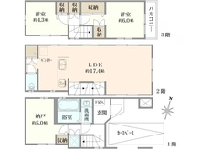 【東京都/文京区小日向】文京区小日向3丁目新築戸建 間取り図