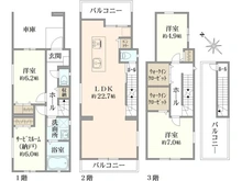 【東京都/豊島区長崎】豊島区長崎6丁目新築戸建 A号棟 間取り図