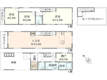 【東京都/文京区小石川】小石川五丁目　新築戸建 C区画 間取り図