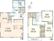 【千葉県/我孫子市台田】エイシス我孫子　新築戸建10号棟 間取り図