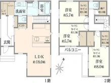 【千葉県/我孫子市台田】エイシス我孫子　新築戸建12号棟 間取り図
