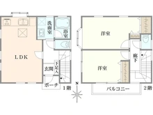 【千葉県/市川市国分】市川国分7丁目　中古戸建 間取り図