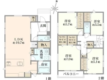 【千葉県/柏市松ケ崎】ソラタウン柏の葉キャンパス　新築戸建41号棟 間取り図