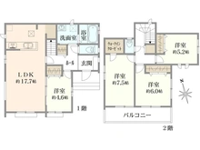 【千葉県/市川市宮久保】市川市宮久保4丁目　新築戸建　B棟 間取り図