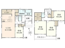 【千葉県/市川市宮久保】市川市宮久保4丁目　新築戸建　C棟 間取り図