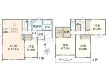 【千葉県/市川市宮久保】市川市宮久保4丁目　新築戸建　D棟 間取り図