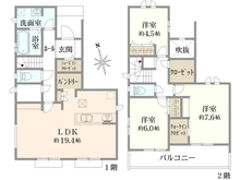 【千葉県/市川市宮久保】市川市宮久保4丁目　新築戸建　G棟 間取り図
