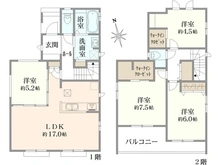 【千葉県/市川市宮久保】市川市宮久保4丁目　新築戸建　I棟 間取り図