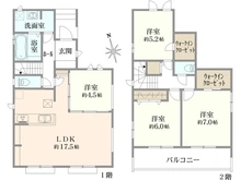 【千葉県/市川市宮久保】市川市宮久保4丁目　新築戸建　J棟 間取り図