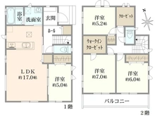 【千葉県/市川市宮久保】市川市宮久保4丁目　新築戸建　K棟 間取り図