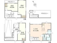 【千葉県/市川市南八幡】市川市南八幡5丁目　中古戸建 間取り図